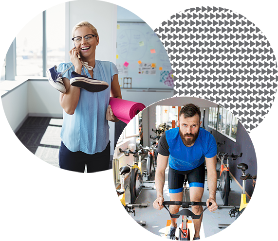 Images of people working out