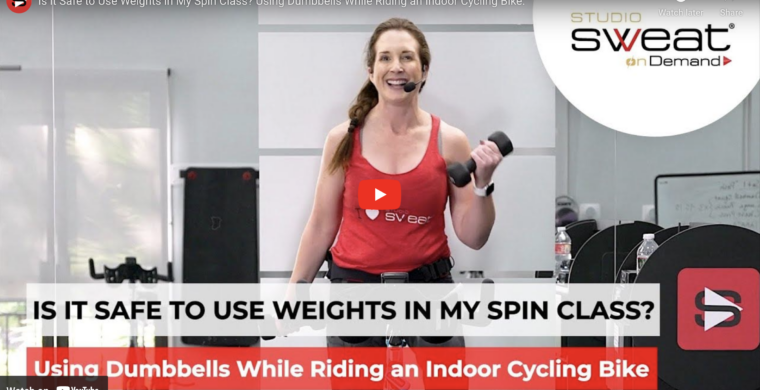 Is it Safe to Use Weights in My Spin Class trainer tip video
